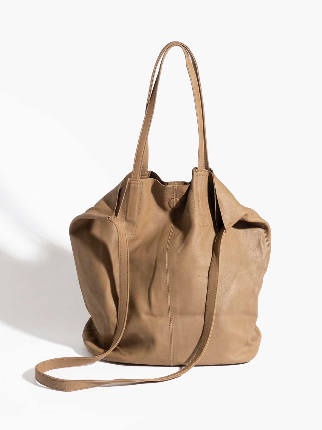 3way Large Tote Bag - Camel