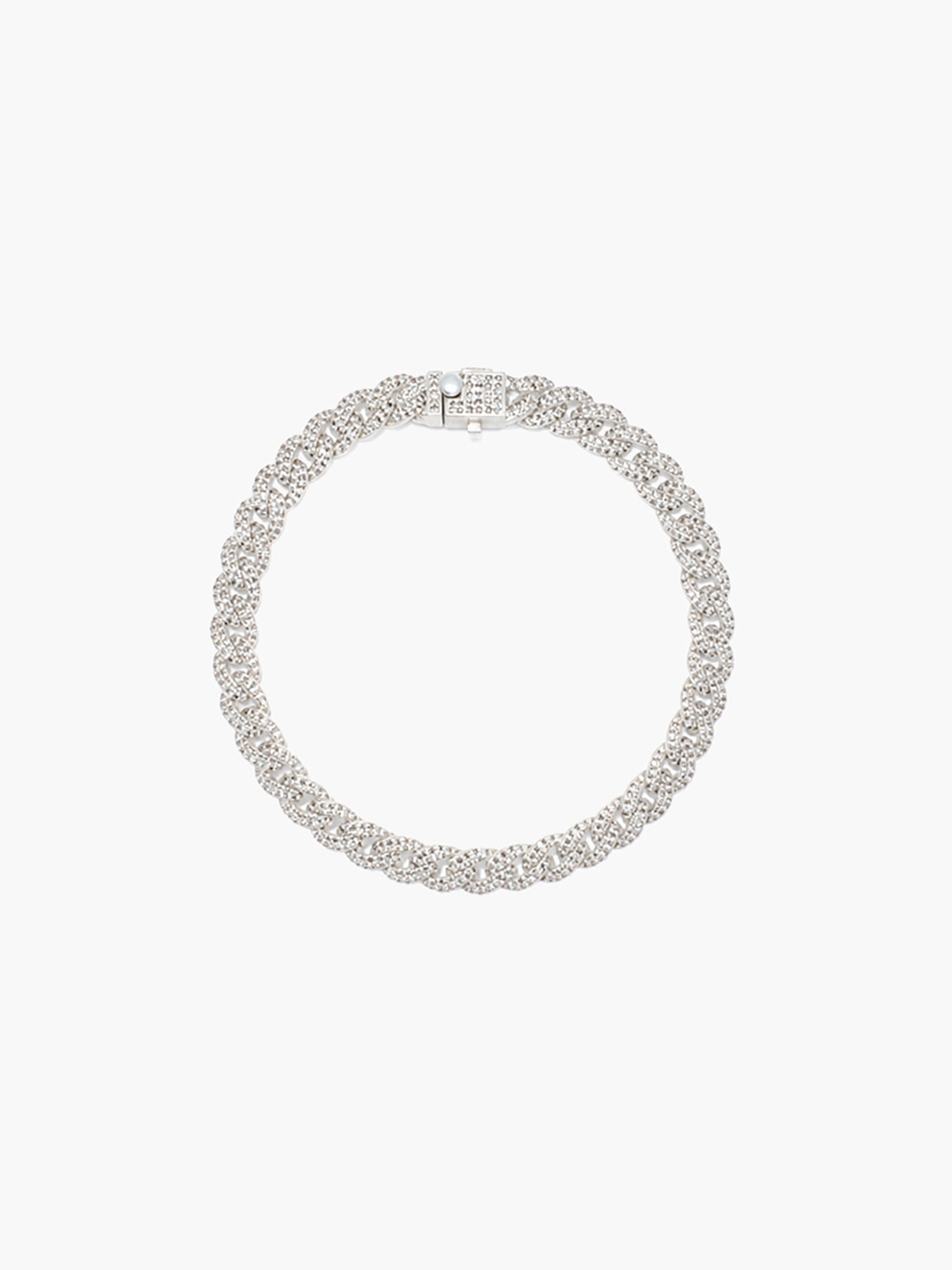 天の川 SV925 Brown Diamonds Chain Bracelet - Silver