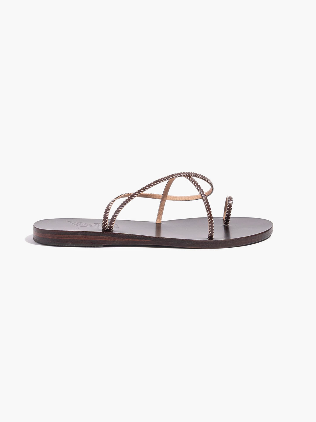 Eleftheria Stitch Sandal - Brown