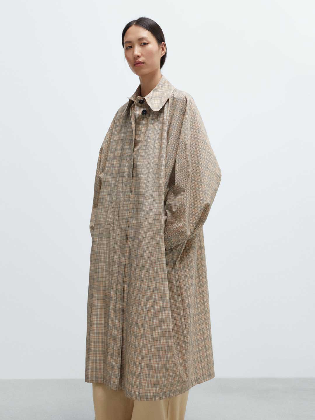 Batwing Trench Coat - Beige