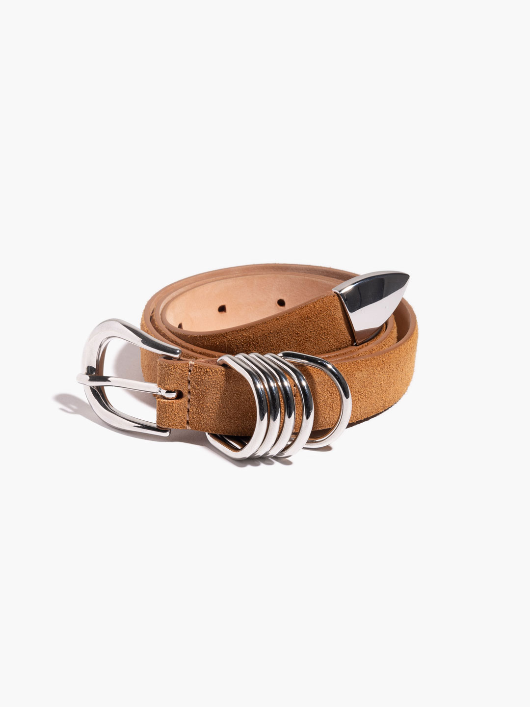Hollyhock Suede Belt - Camel