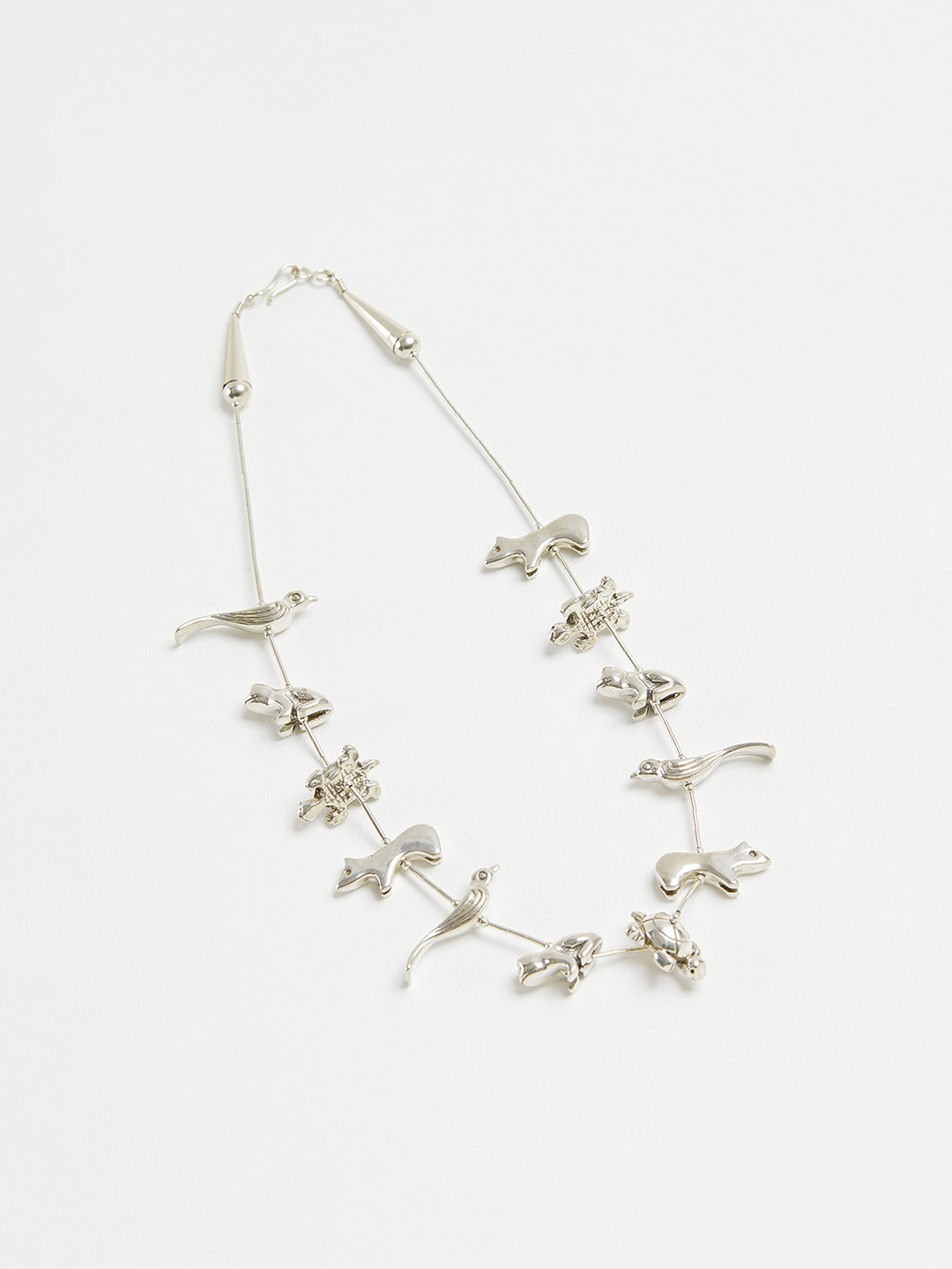 Animal Fetish Necklace 41cm / 12pcs - Silver