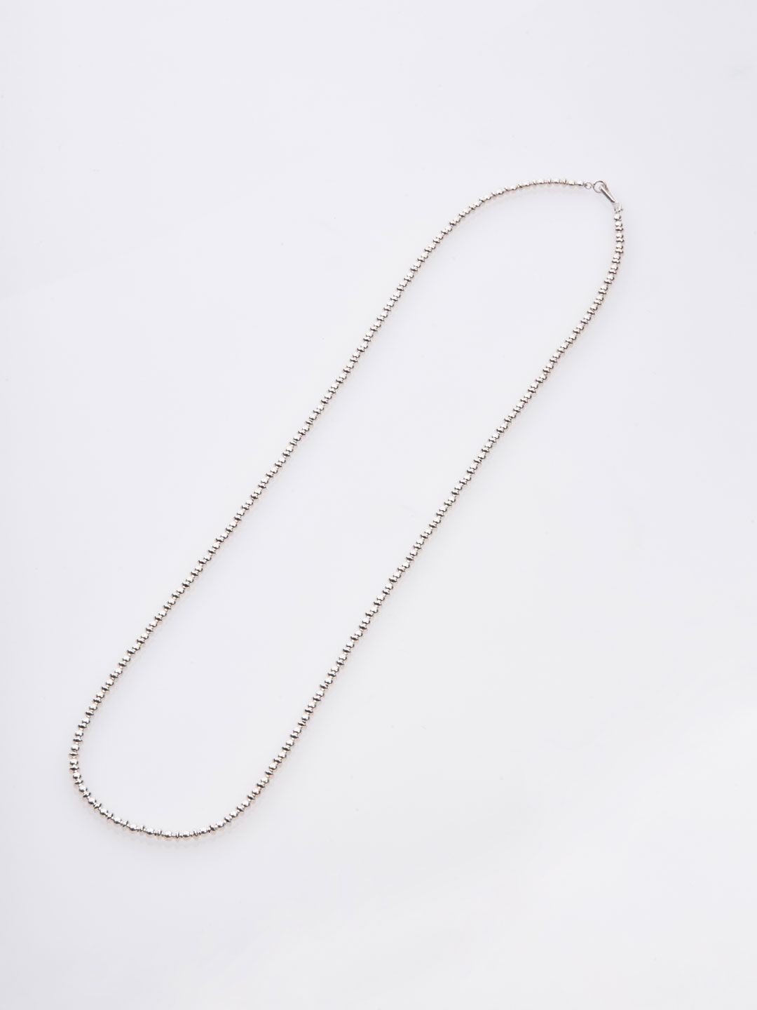 3mm Ball & Disc Chain Necklace 63.5cm - Silver