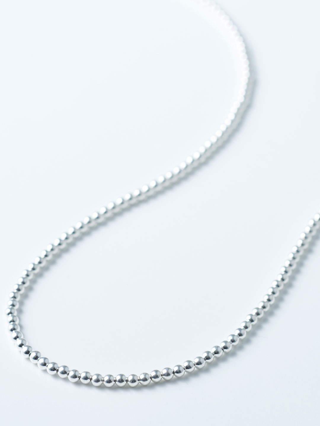 3mm Ball Chain Necklace 91cm  - Silver
