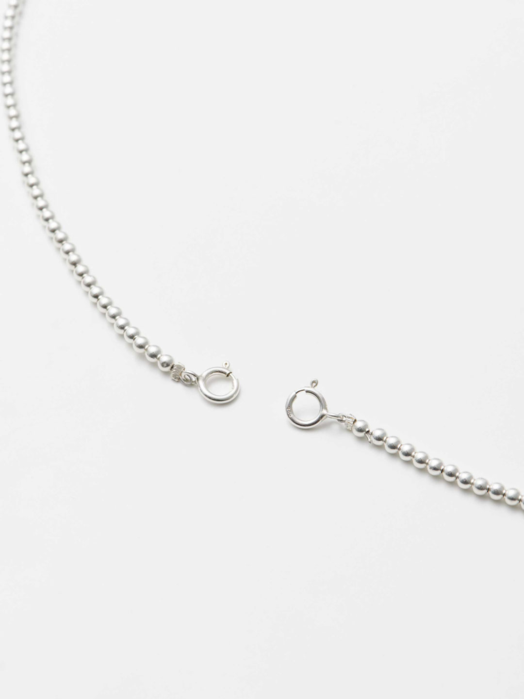 Mask Chain Necklace / 3mm Ball - Silver