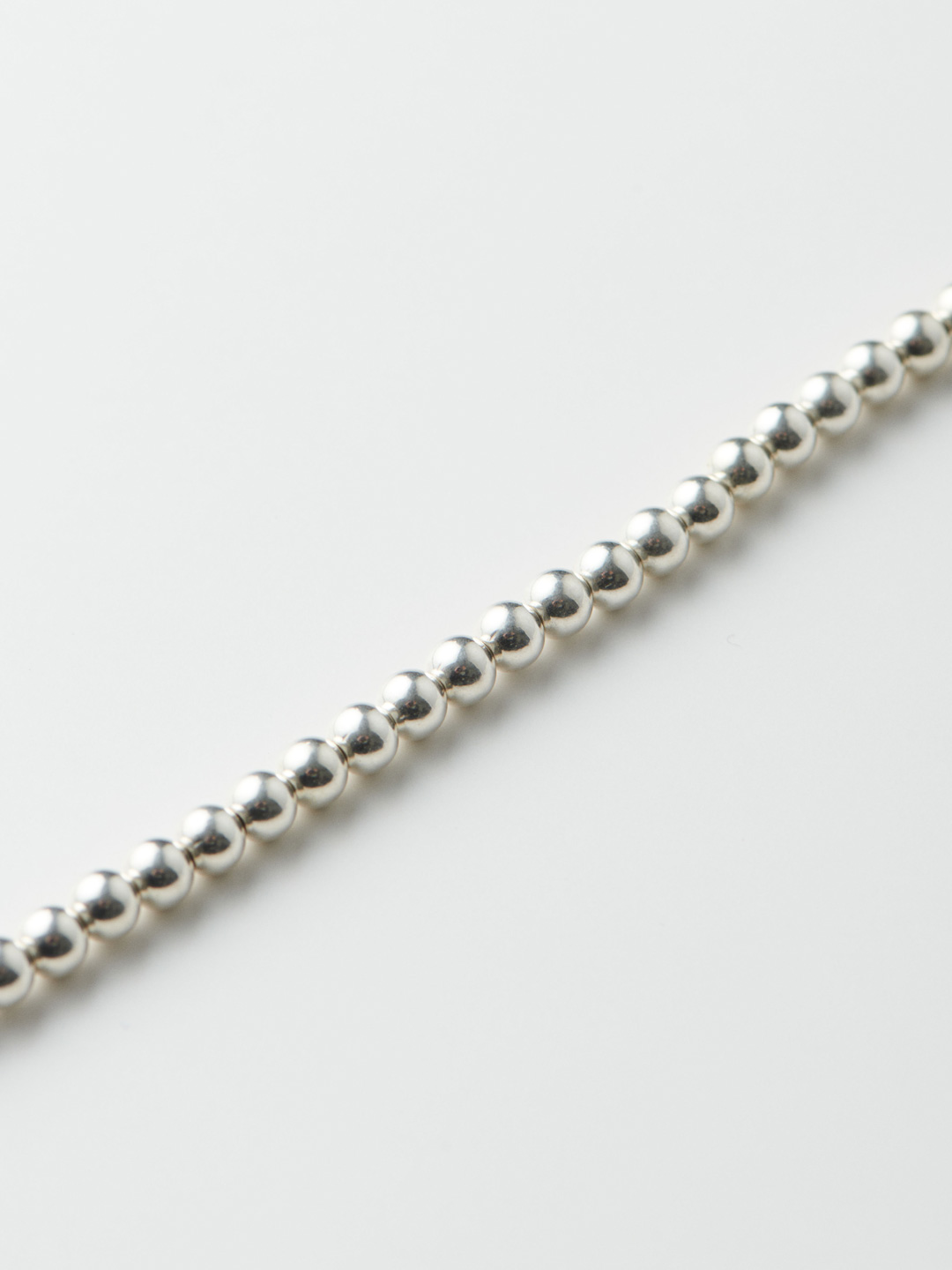 5mm Ball Chain Necklace 40cm - Silver
