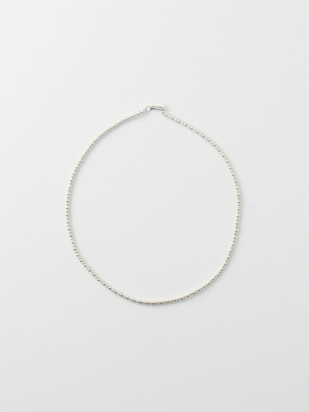 3mm Ball & Disc Chain Necklace 40.5cm - Silver