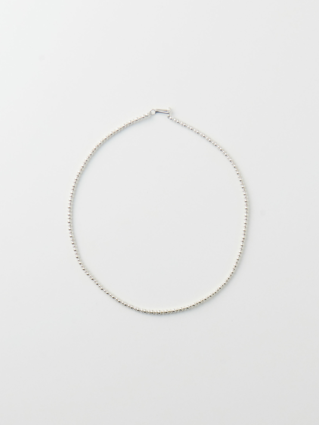 3mm Ball & Disc Chain Necklace 40cm - Silver