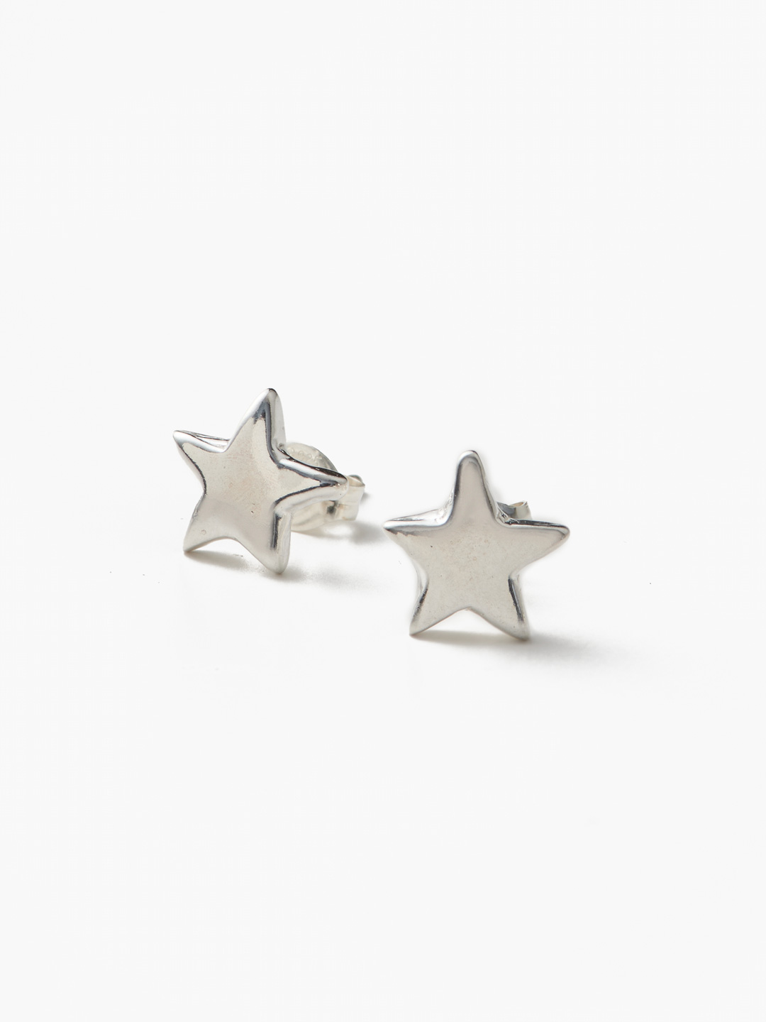 Star Stud Pierced Earring - Silver