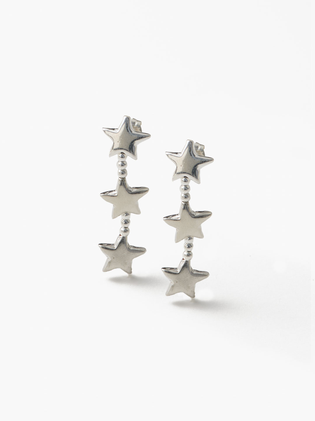 Star Pierced Earring - Silver