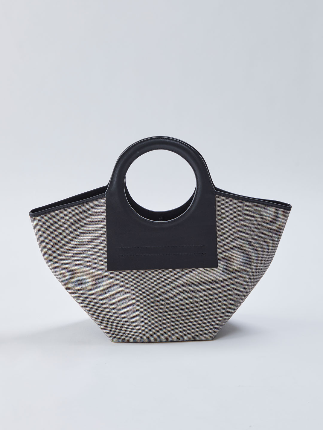Cala Small Leather-trimmed Canvas Tote - Black