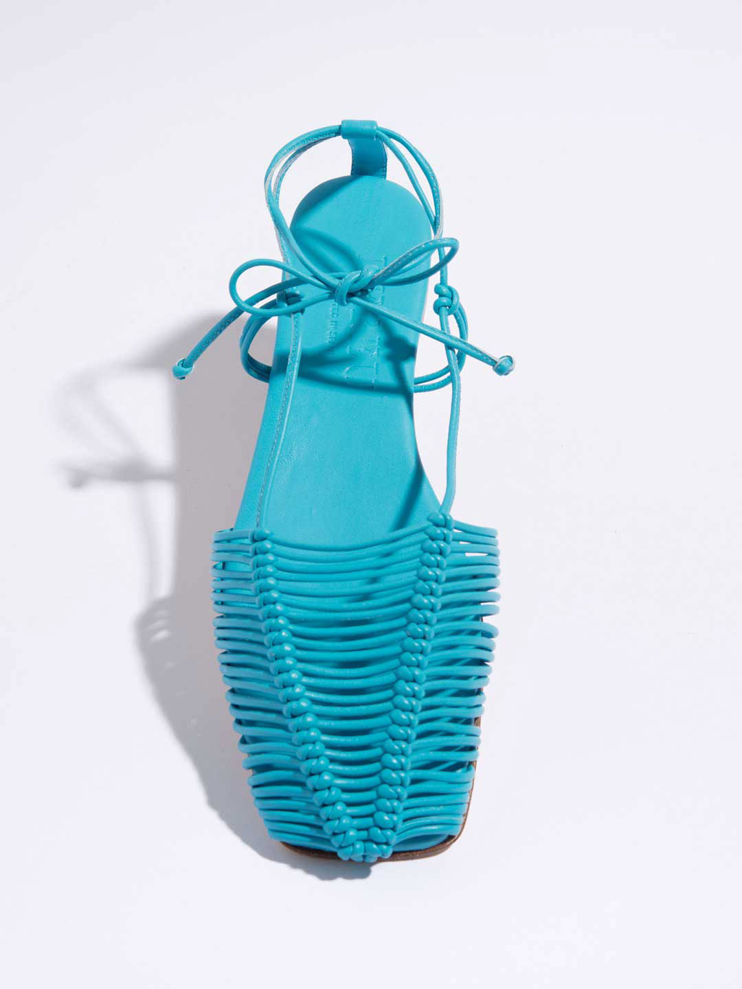 Valva Knotted Sandals - Turquoise