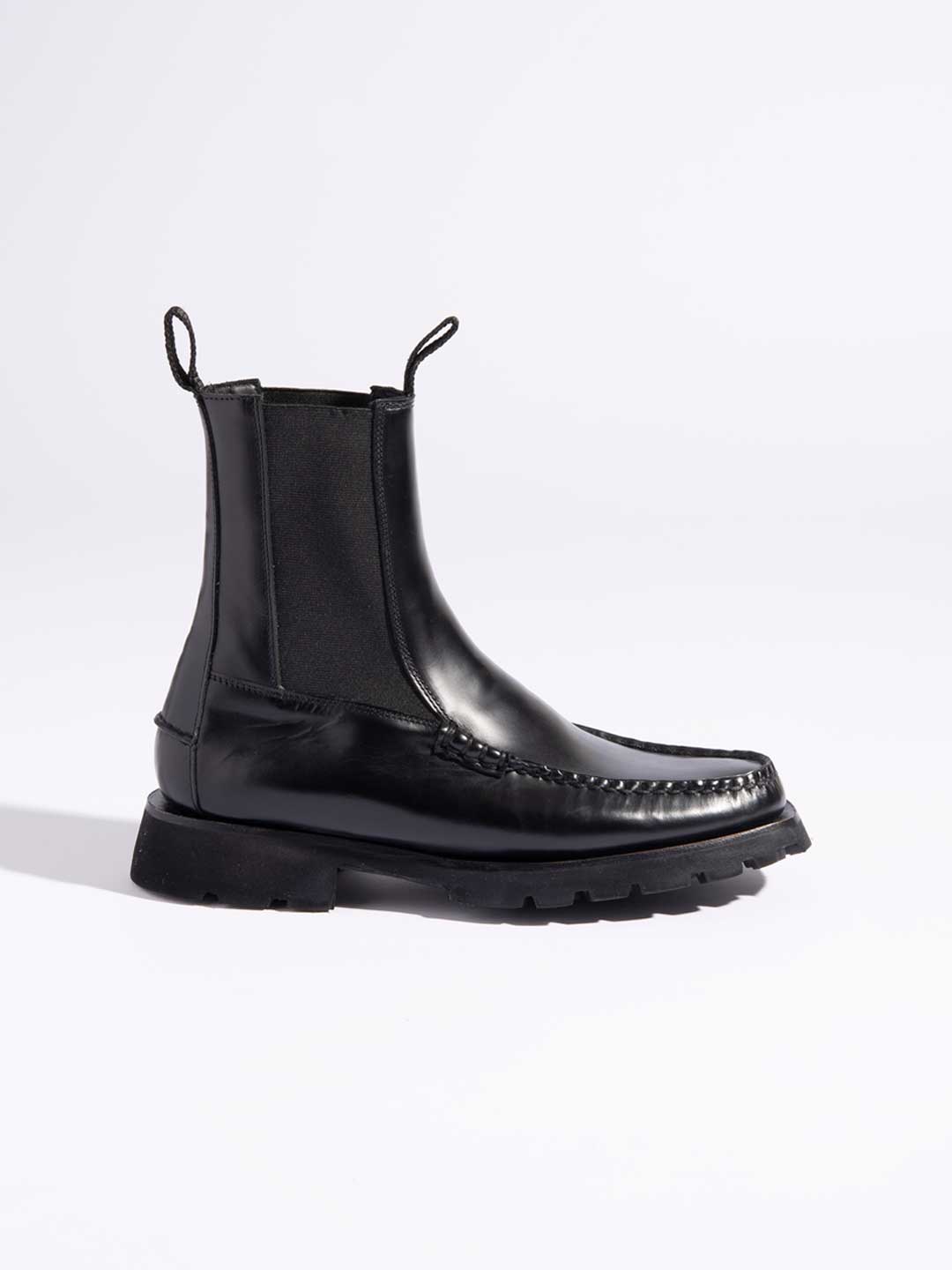 Alda Sport Chealsea Leather Boots - Black