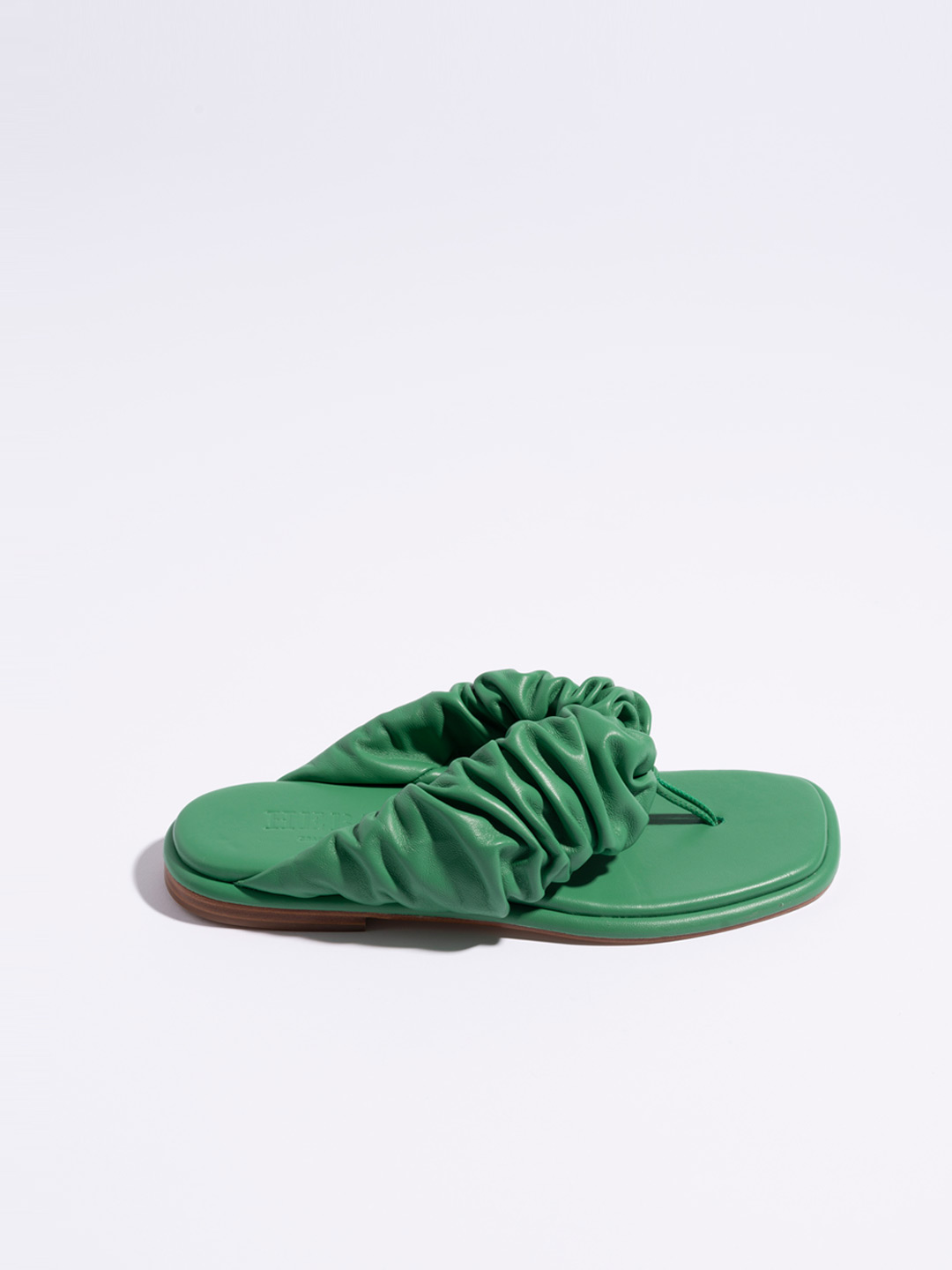 Nuvola Scrunchie Sandals - Green