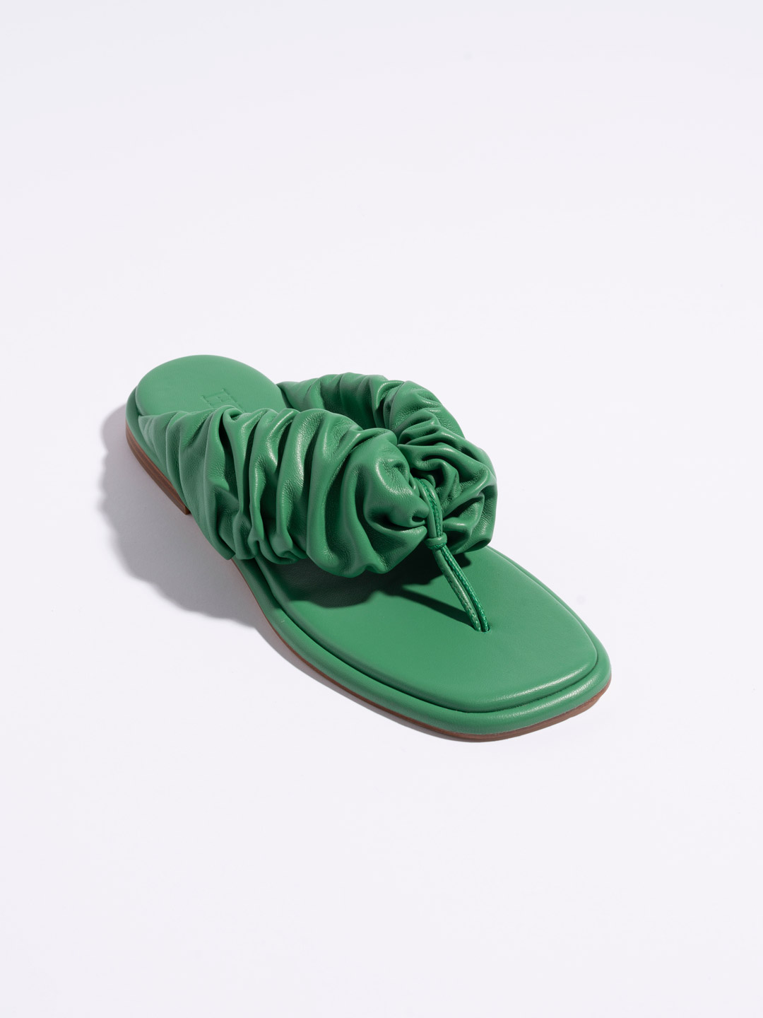 Nuvola Scrunchie Sandals - Green
