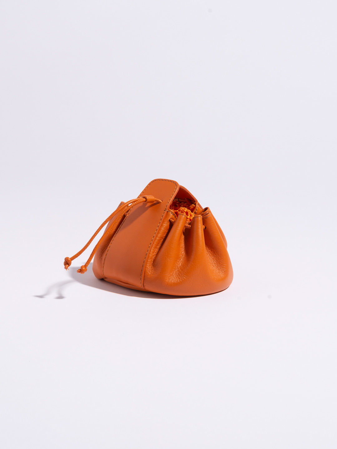 Fruita Packable Knitted Cotton Net Bag - Orange