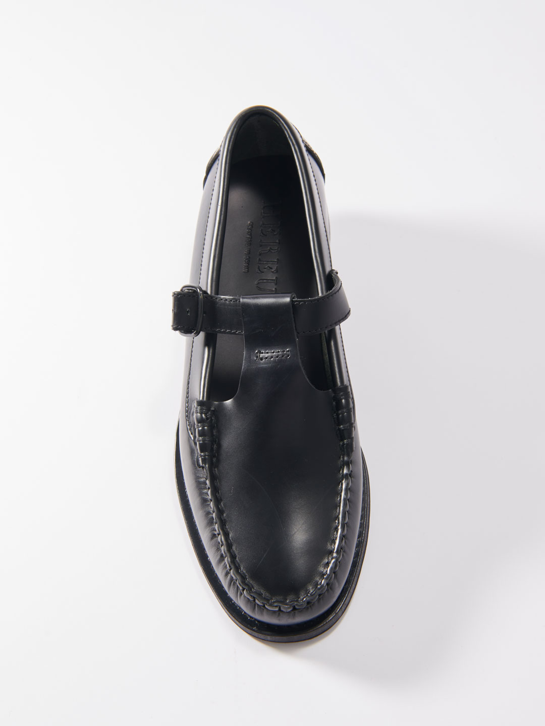 ALBER - T-bar Loafers - Black