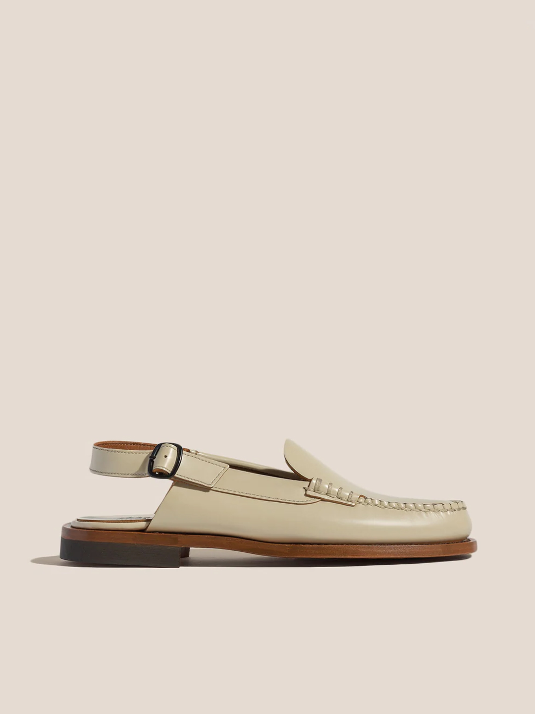 RAIGUER - Men's Slingback Loafers - Custard