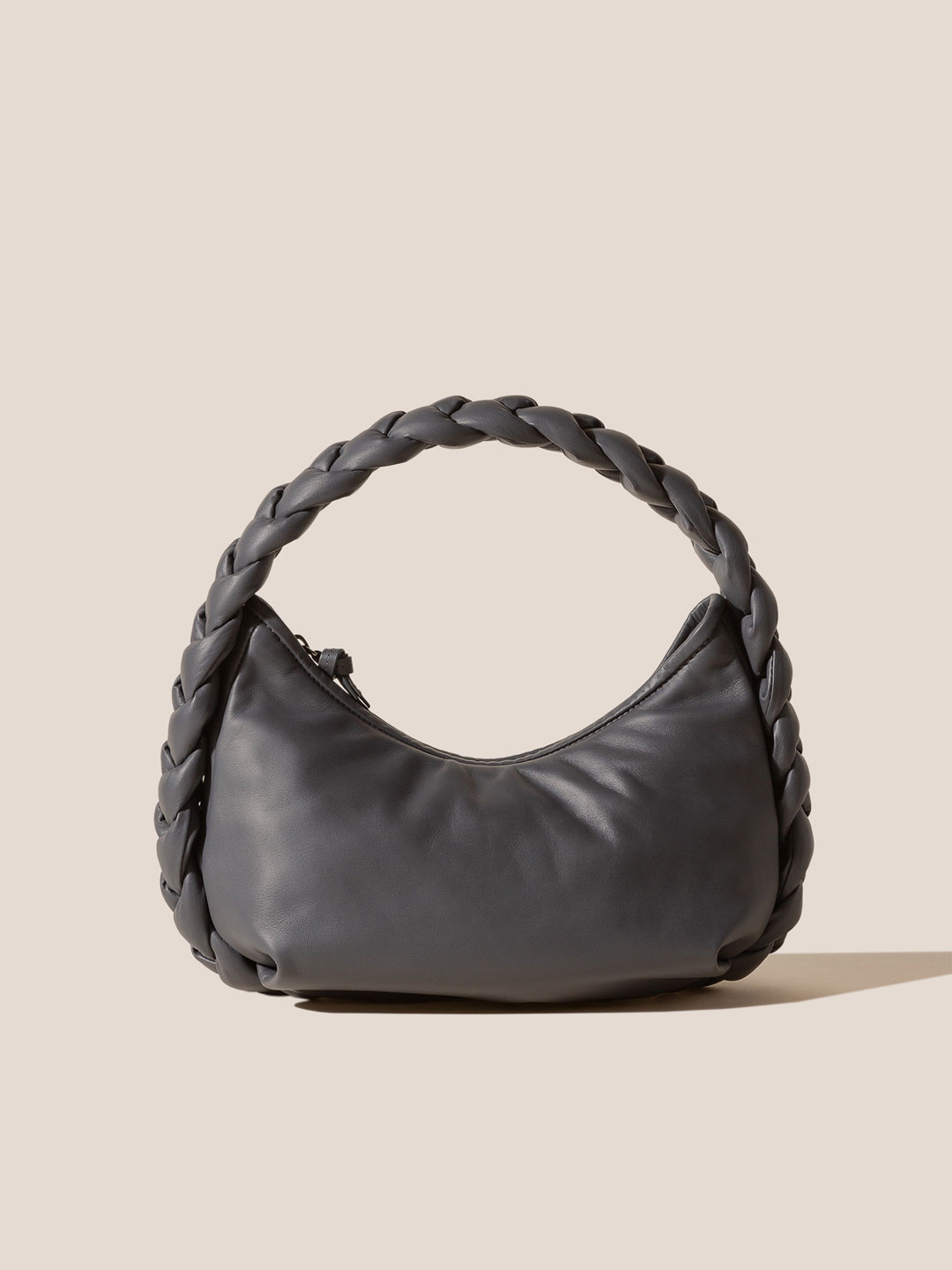ESPIGA - Plaited Padded-detail Shoulder Bag - Charcoal