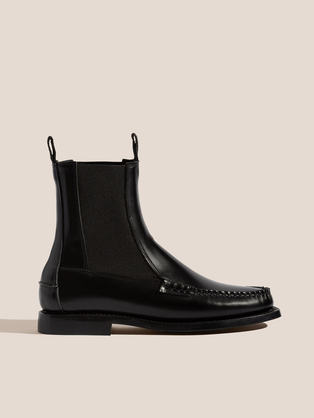 ALDA - Mid-Calf Chelsea Boot - Black