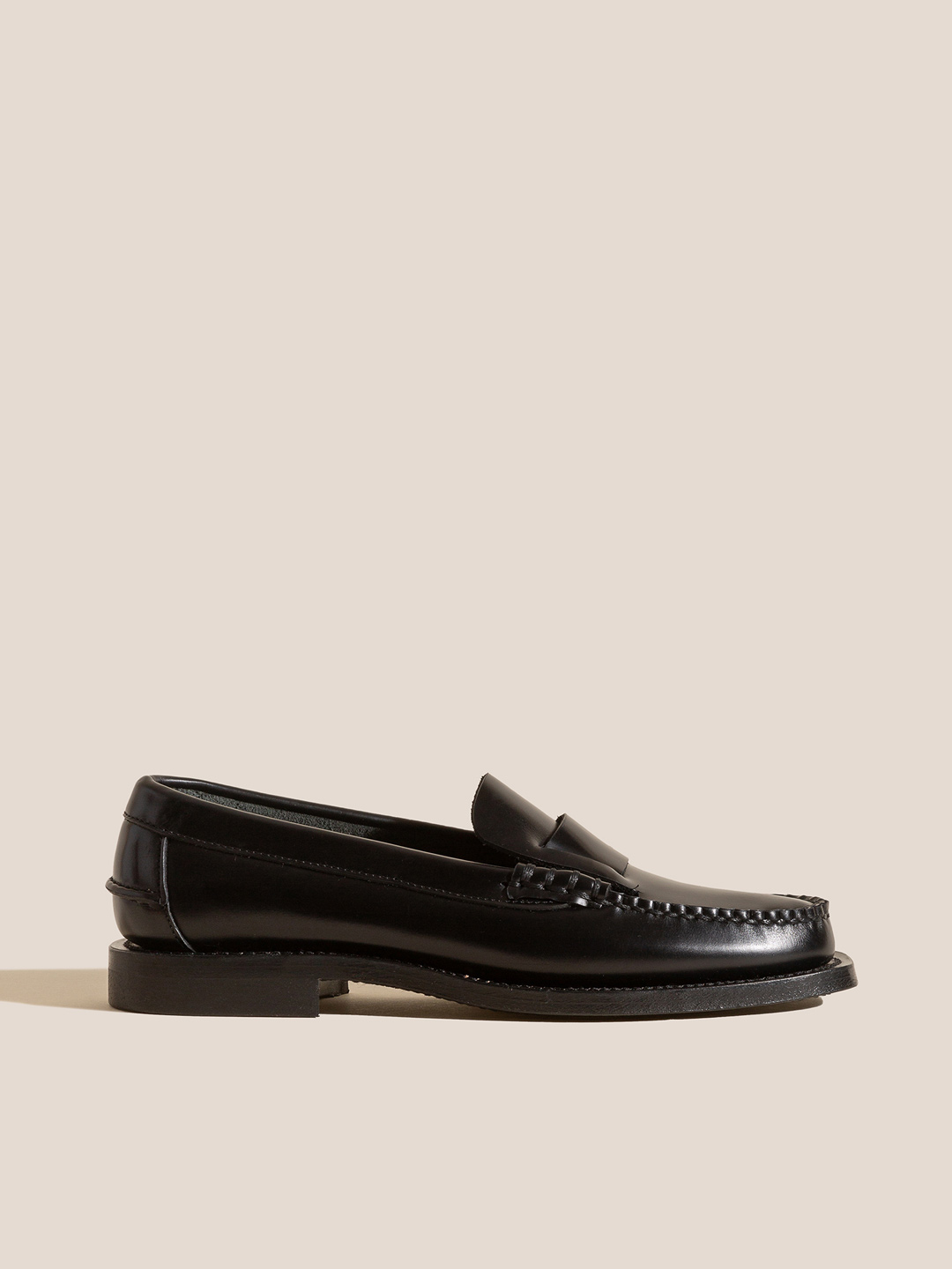 SINEU - Men's Interlaced-detail Slip-on Loafer - Black