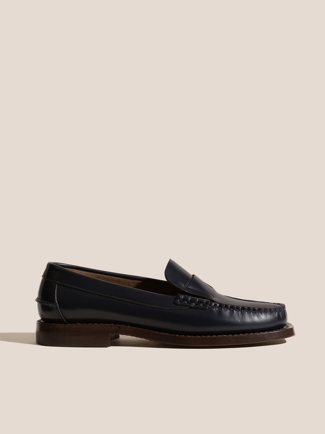 SINEU - Men's Interlaced-detail Slip-on Loafer - Dark Navy