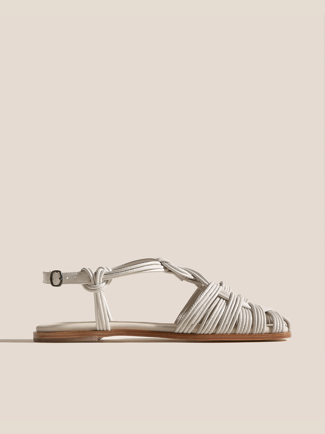 MANTELLA SUPPLE SHINY - Strappy Fisherman Sandal - Cream