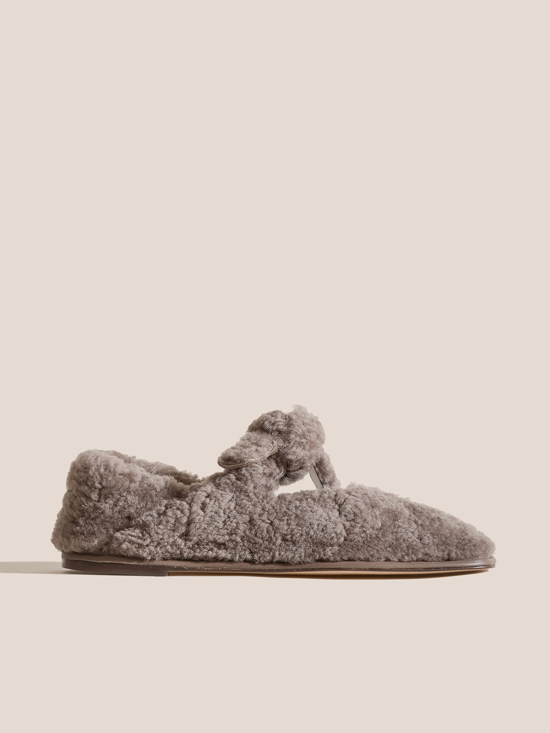 LLASADA CURLY SHEARLING - Front-Knot Pump - Grey