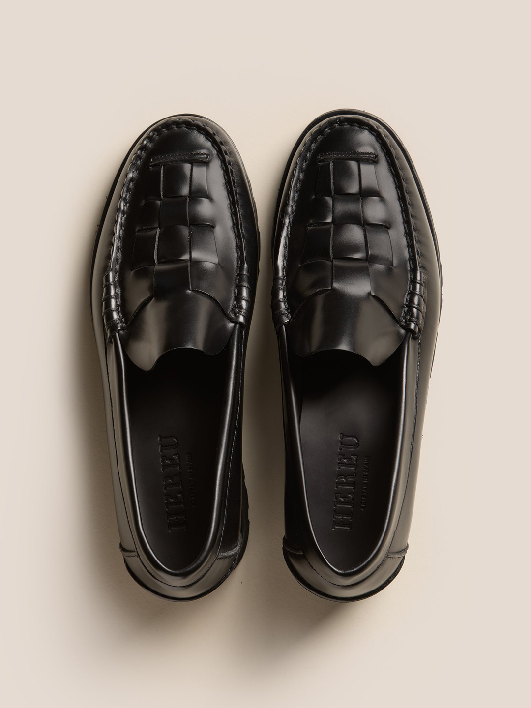 NOMBELA R SPORT - Tread Sole Interwoven Detail Slip-On Loafer - Black