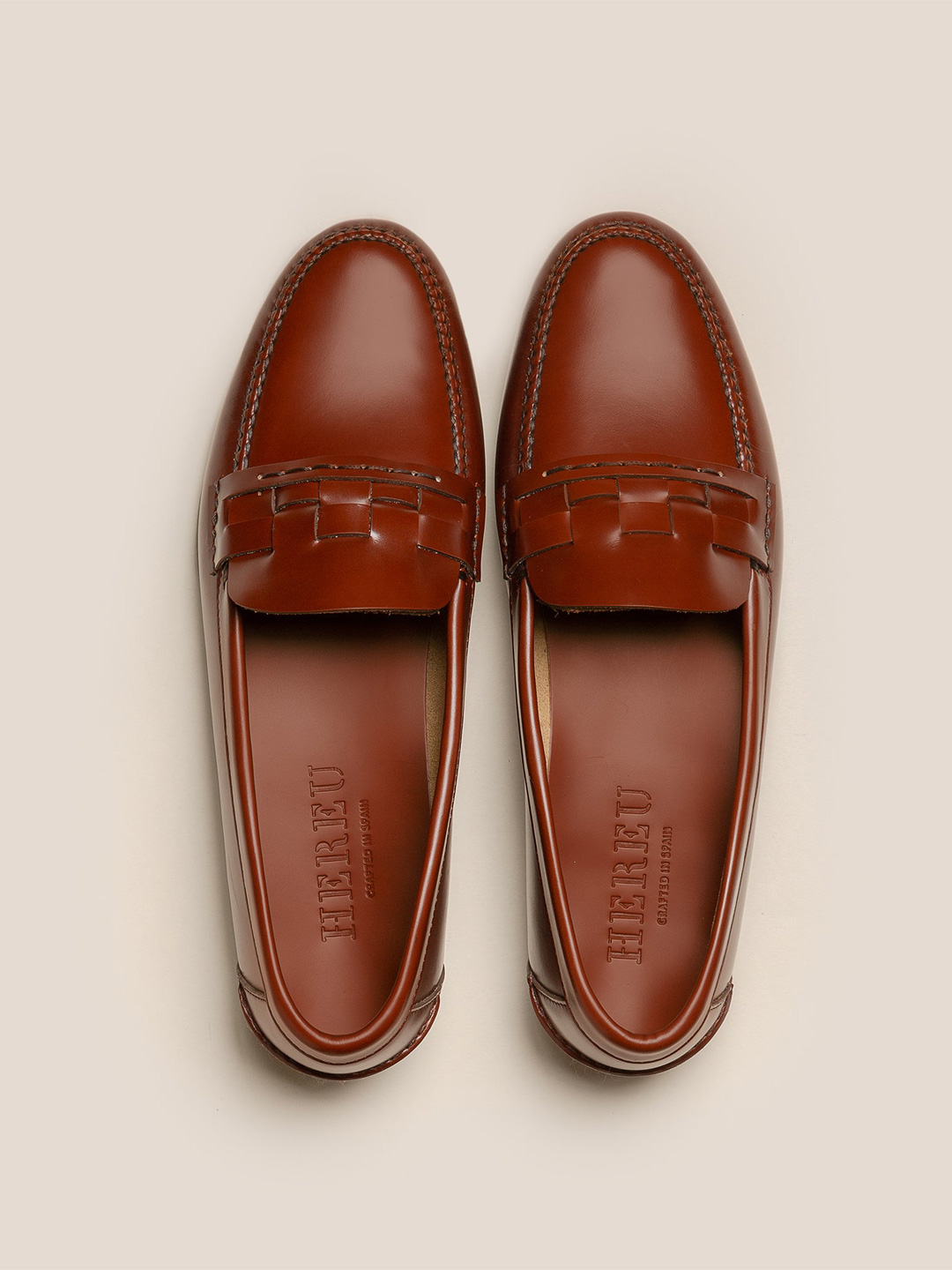 TABELLA - Woven Saddle Loafer - Brown