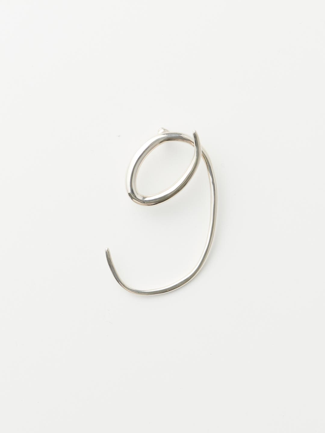 Swirl Ear Piece  - Silver