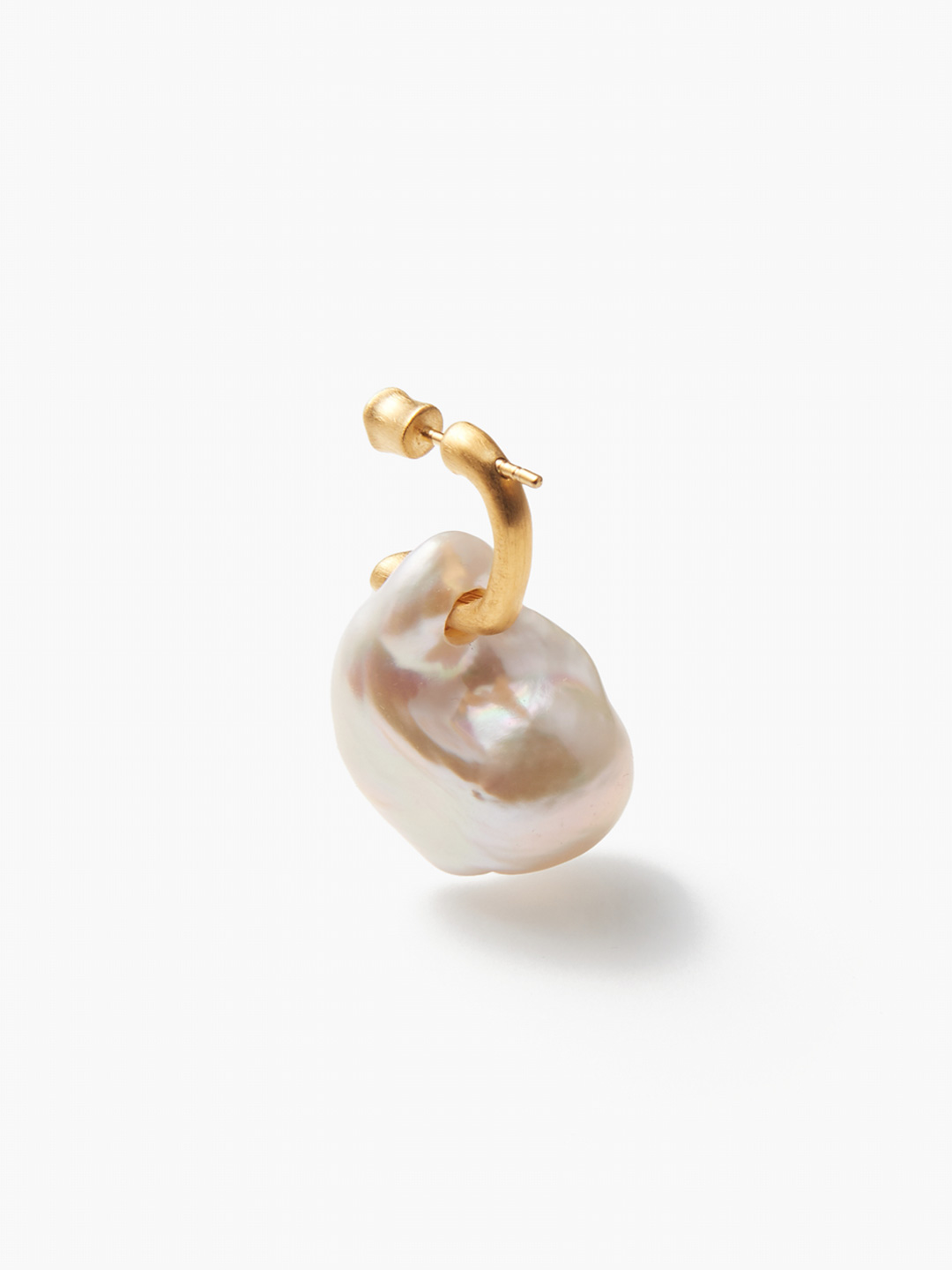 Baroque Pierced Earring  - Gold