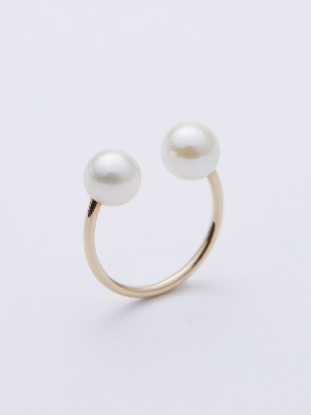 Akoya Pearl Ear Cuff S - Yellow Gold