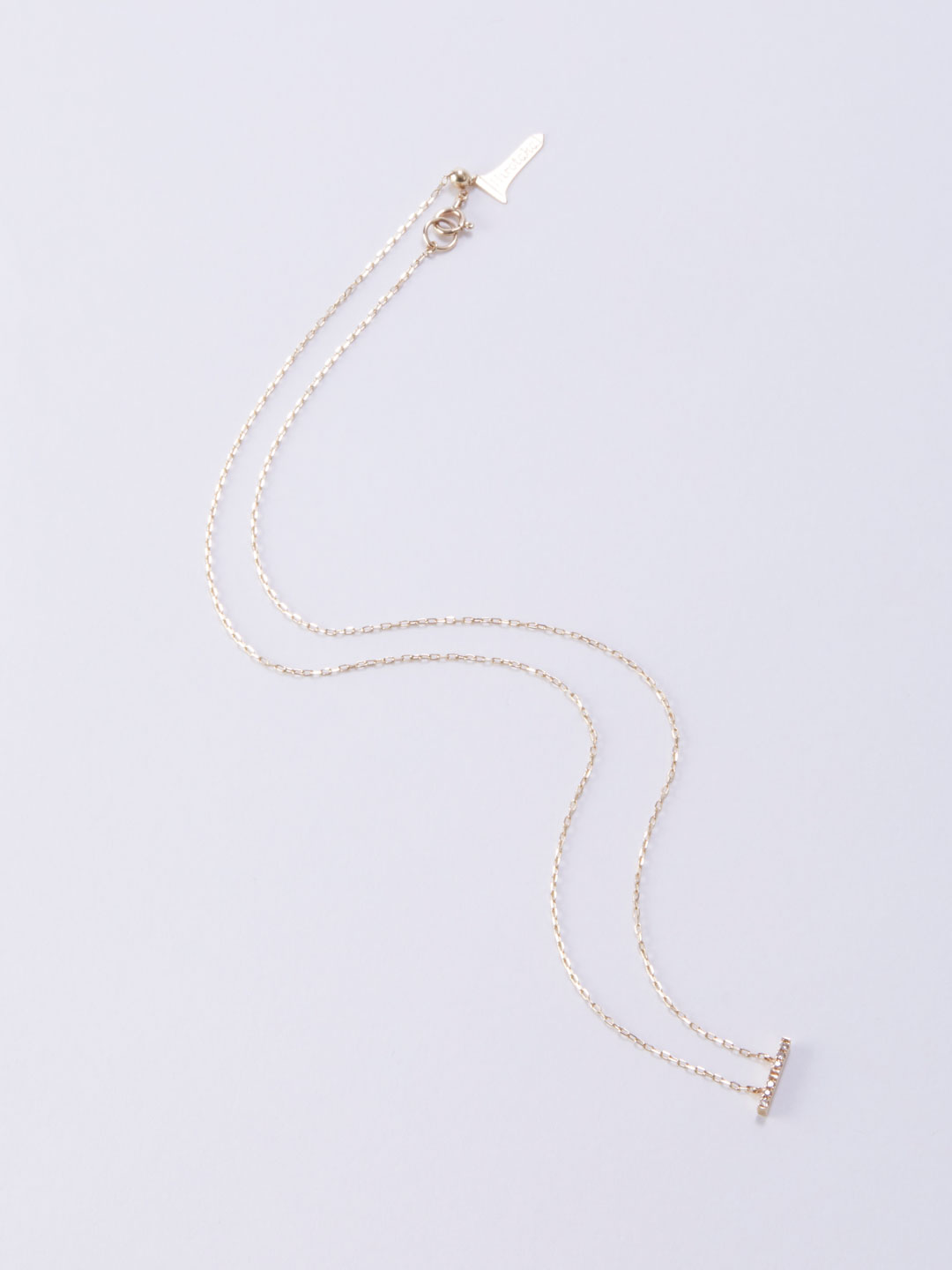 Trapeze Diamond Necklace S - Yellow Gold