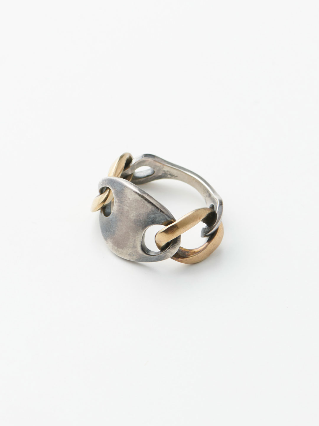 Humete Plate Chain Ring - Silver