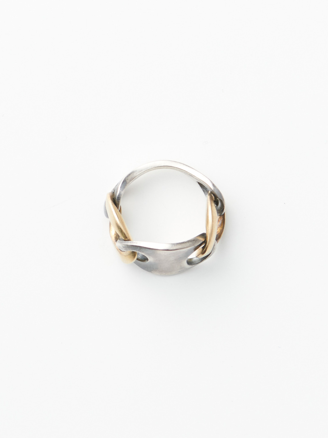 Humete Plate Chain Ring - Silver