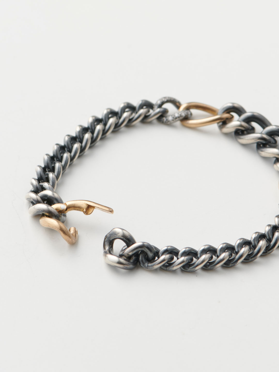 Humete Diamond Gradation Chain Bracelet 09 / 2S - Silver