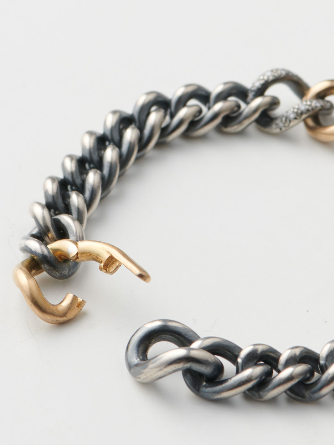Humete Diamond Gradation Chain Bracelet 11 / 2S - Silver