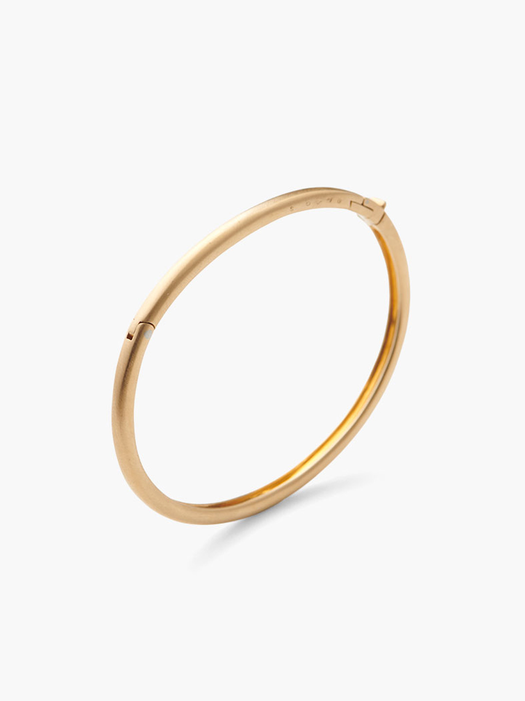 Humete Classic Bangle Refine Metal with Hook【RF-BR113m】 S - Yellow Gold