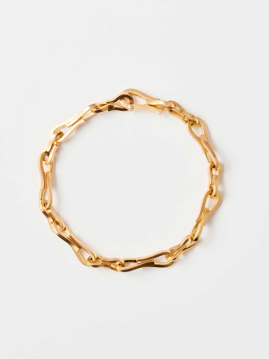 Refine 18K Gold Long x Short Chain Bracelet / 2S - Yellow Gold