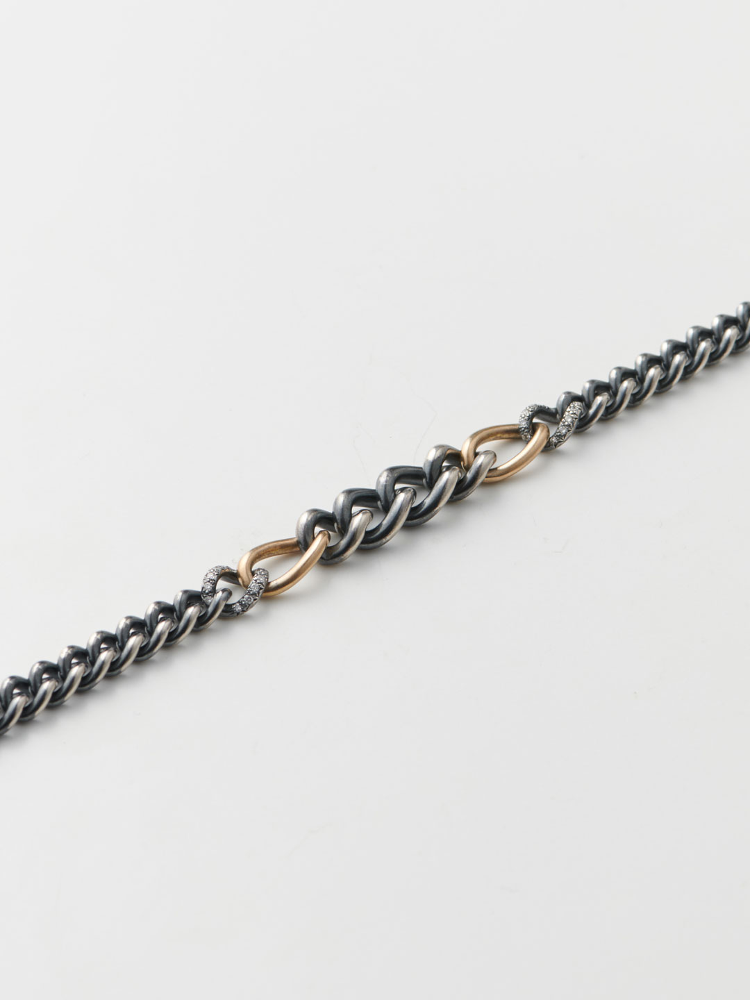 Humete Diamond Chain Bracelet 09 / S - Silver