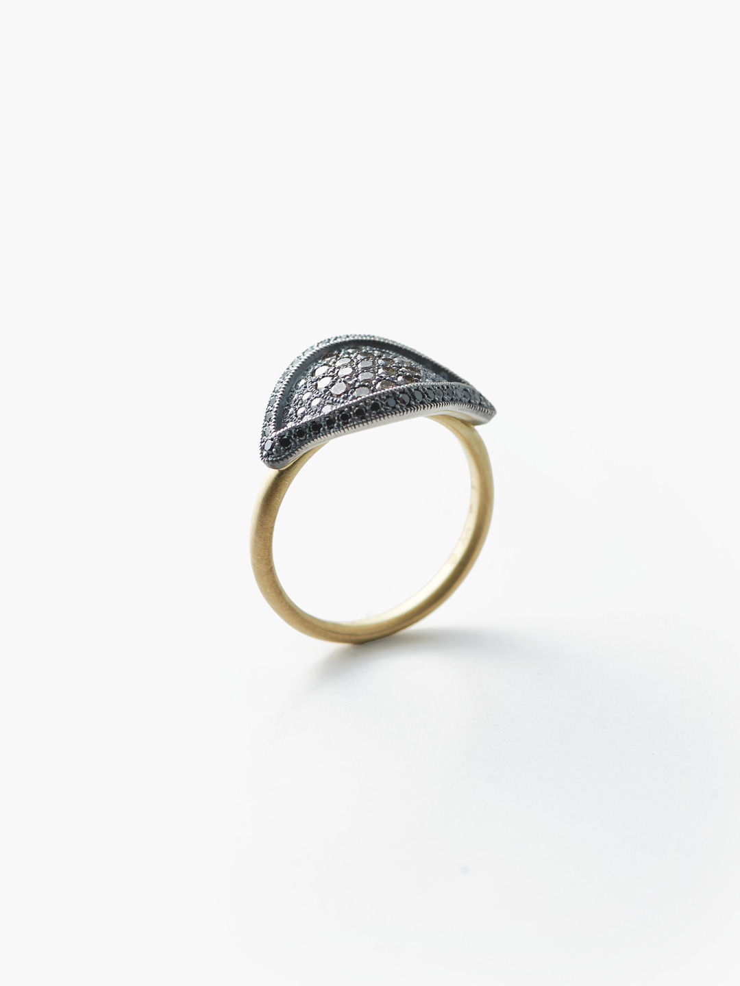 Symbol Collection Eye Ring L 【sy-R24L】 Brown diamond #11 #13 - Brown