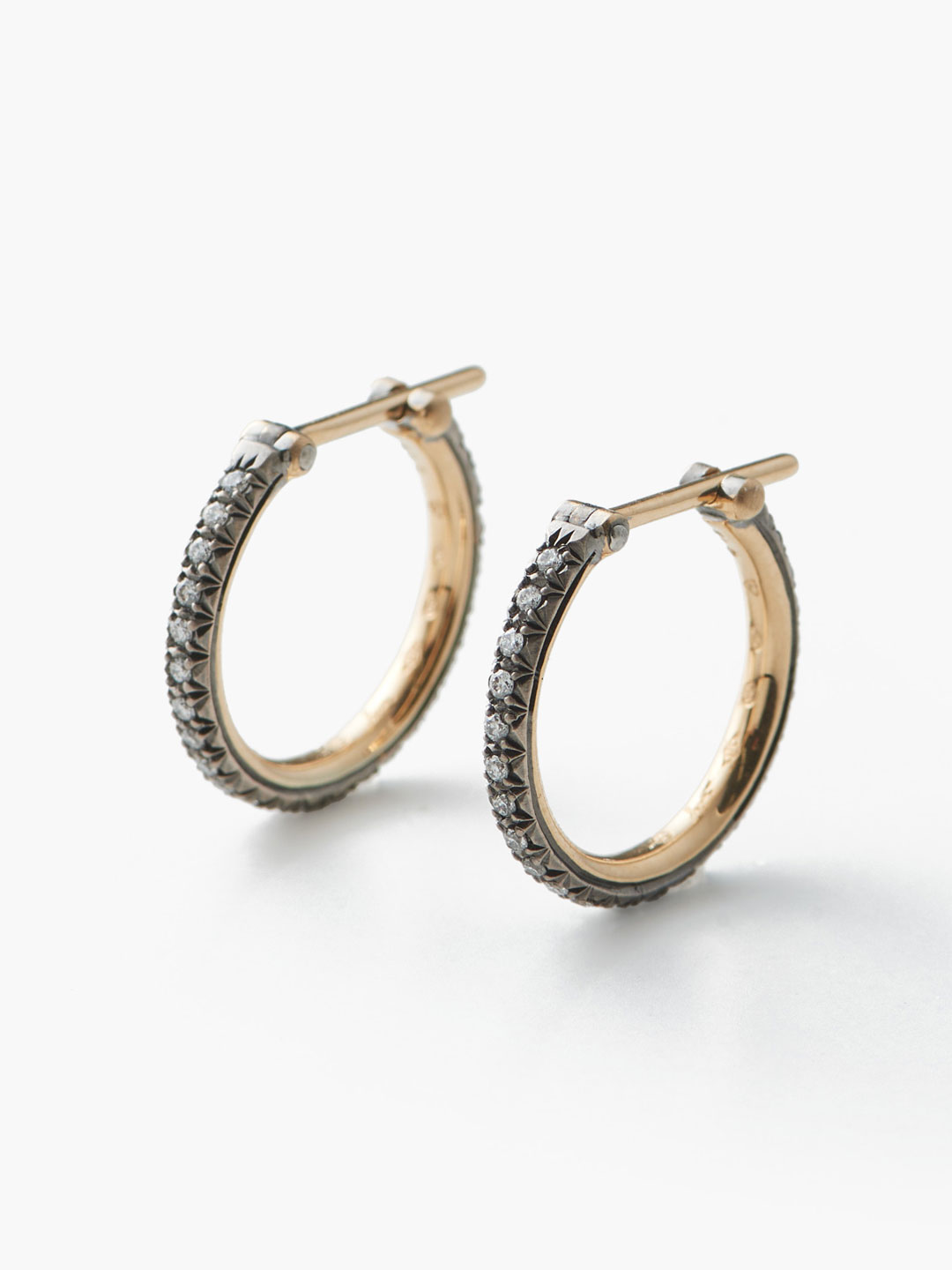 Humete Kihei Hoop Pierced Earrings S - Gold