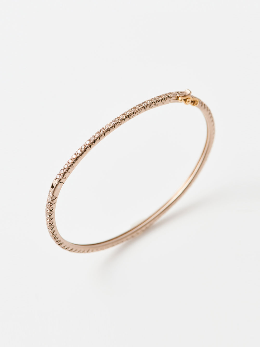 Humete Hook Diamond Bangle / S - White Gold