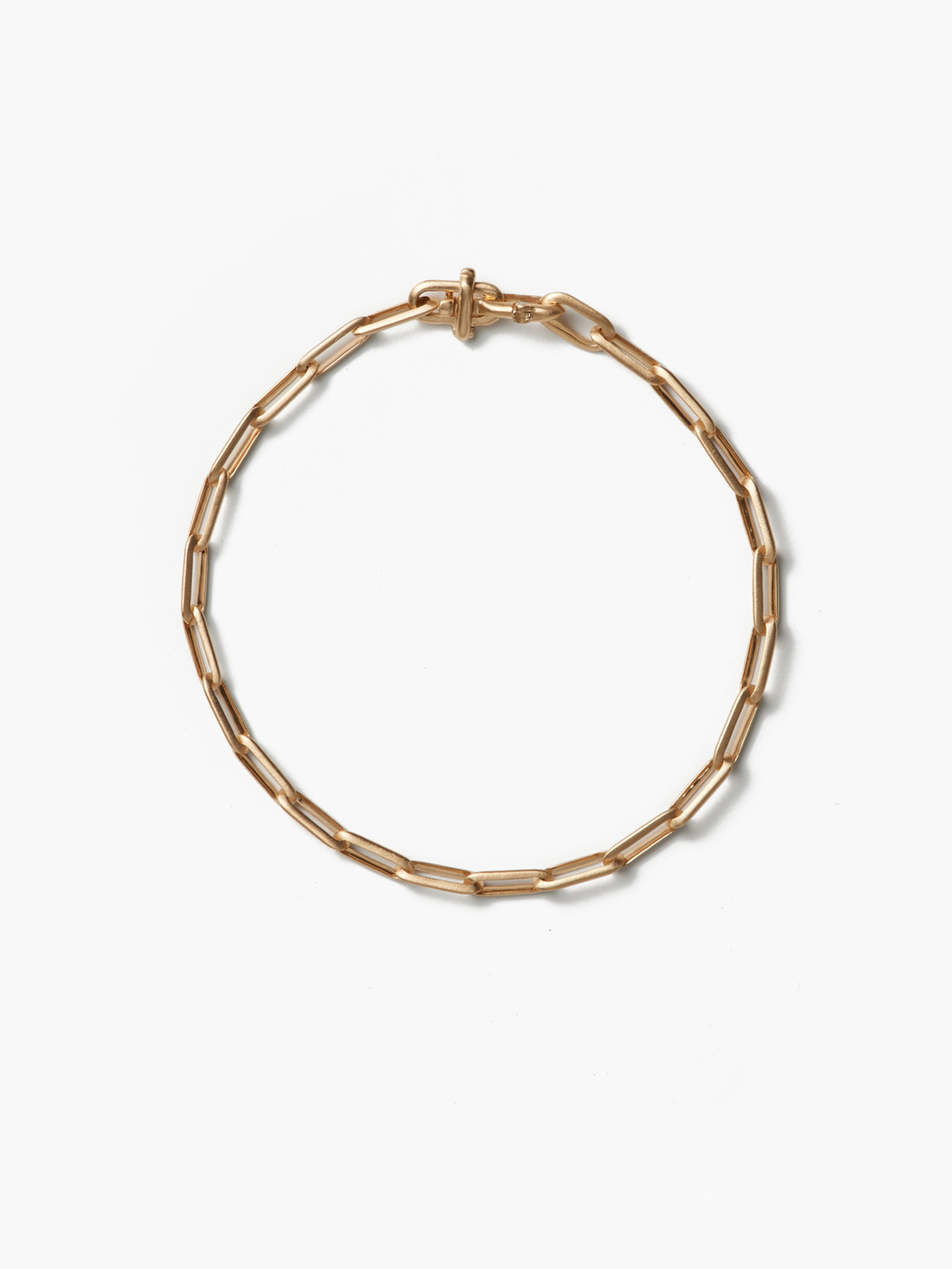 Deco Lace Chain Bracelet 【la-BR266-NC】 / L  - Yellow Gold