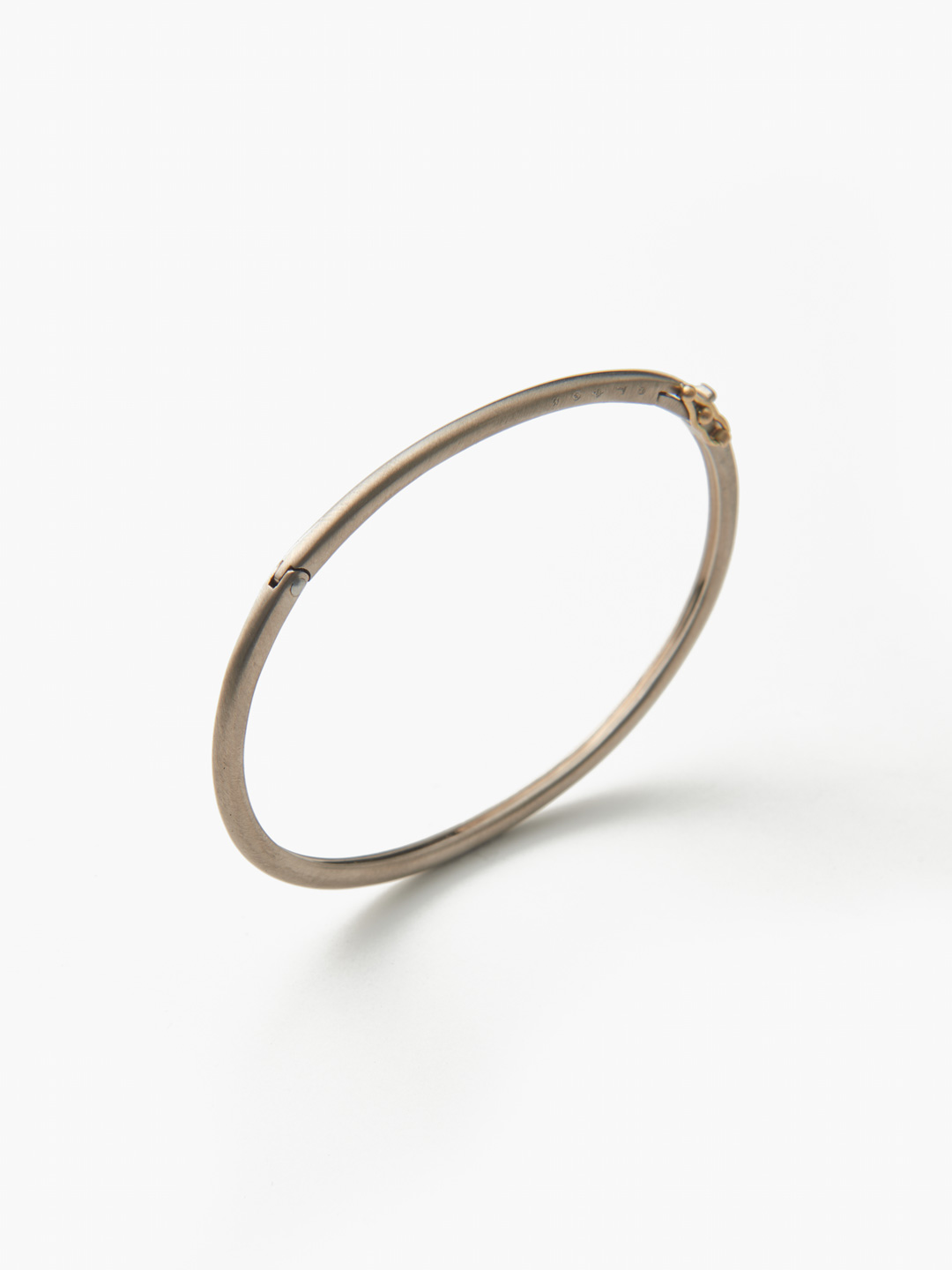 Humete Hook Bangle Slim 【et-BR111s】/ M - White Gold