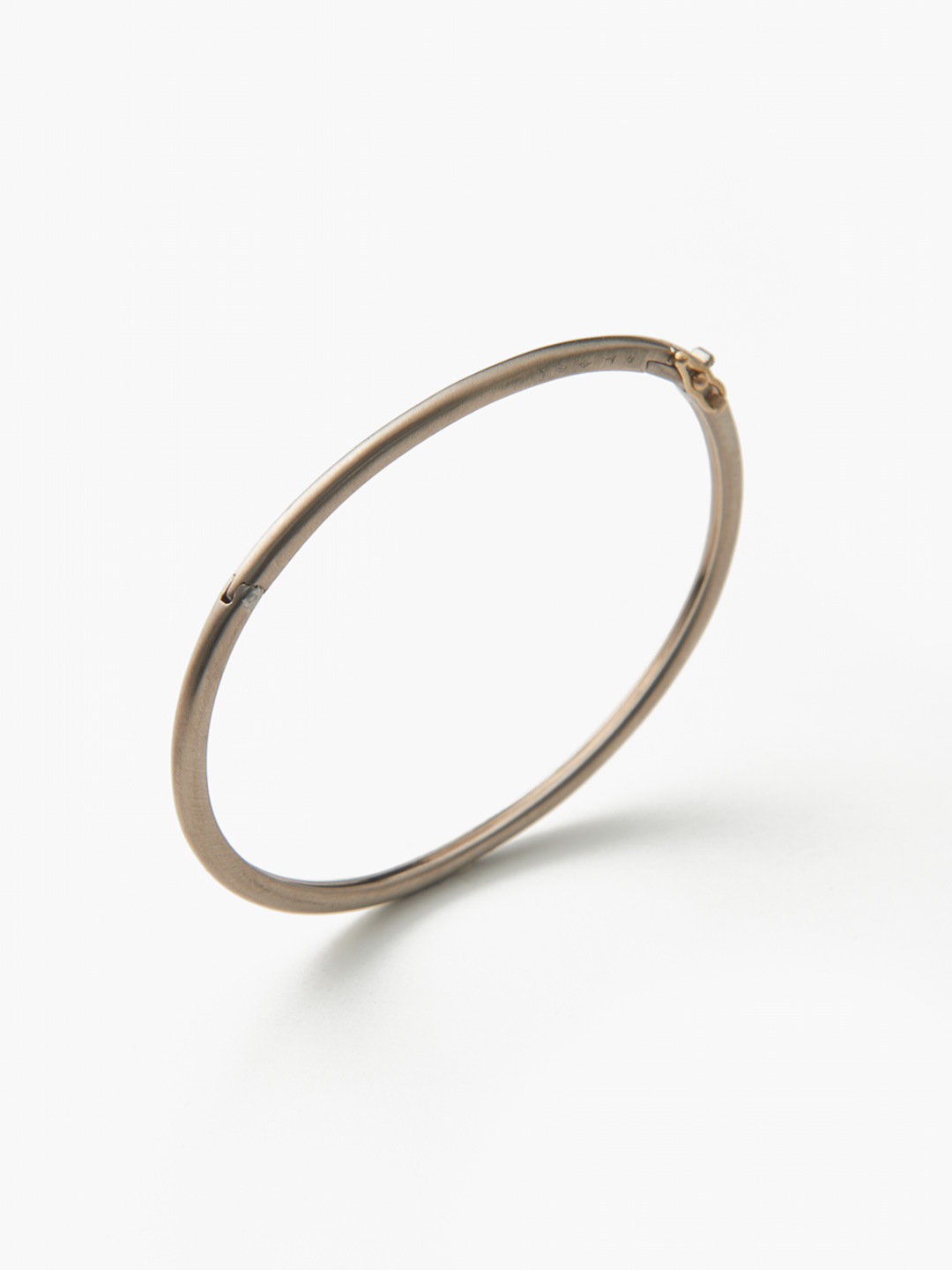 Humete Hook Bangle Slim 【et-BR111s】/ L - White Gold