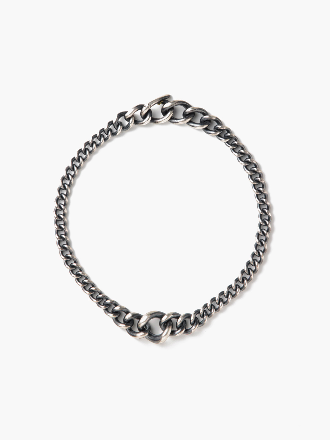 Humete Gradation Chain Necklace [et-N140] - Silver