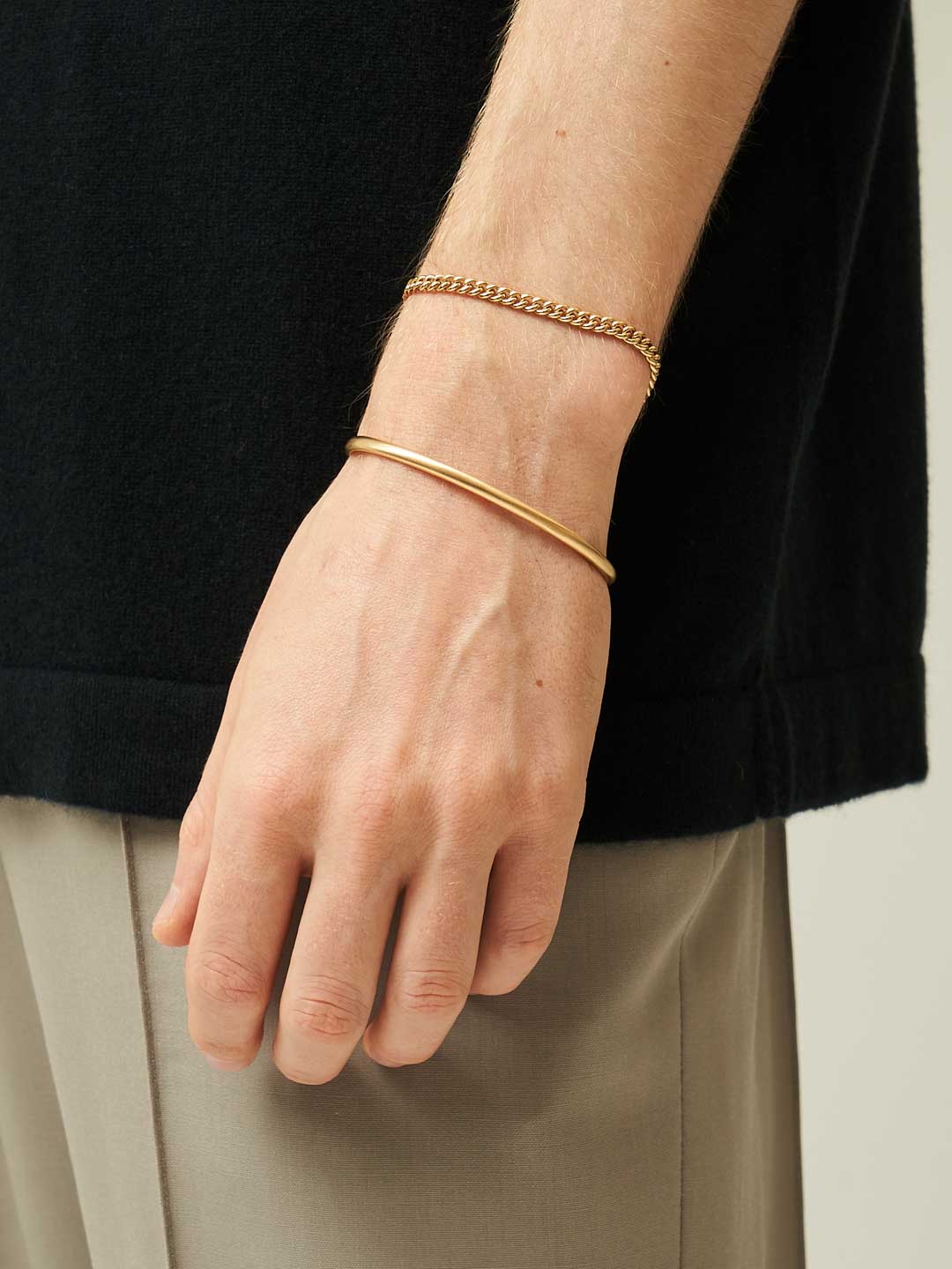 Long & Short Kihei Bracelet  / SS  - Yellow Gold