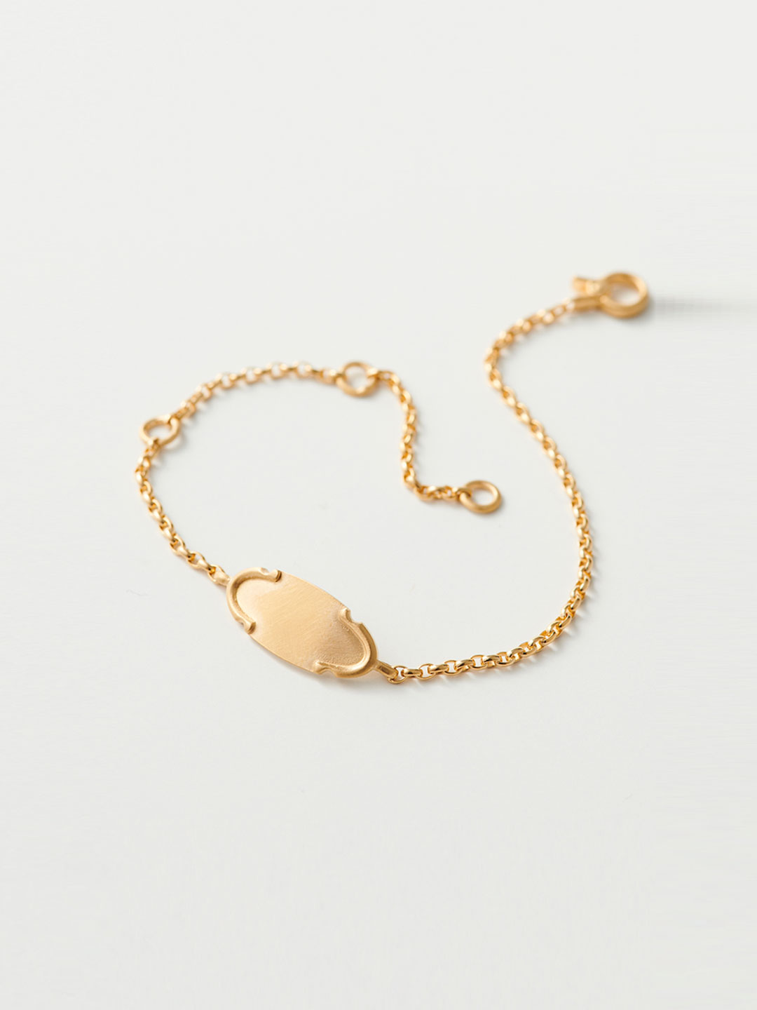 Marvelous Baby Bracelet / Plate - Yellow Gold